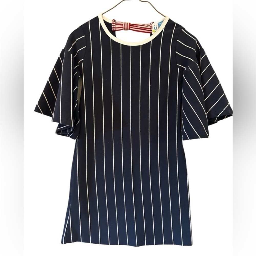 Blubyblu navy blue dress with bell sleeves size 4